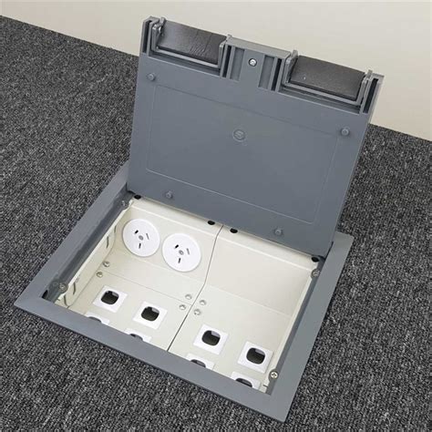 electrical floor box with data|floor outlet box with data.